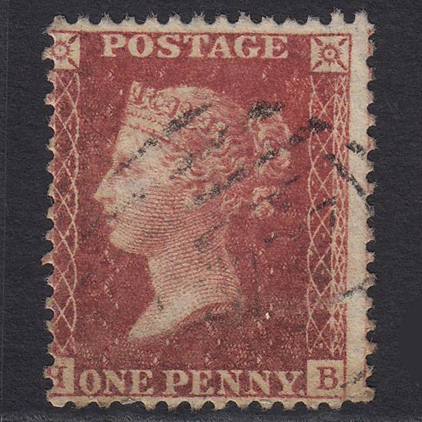GB QV 1857 1d Rose-red (Plate 59) SG40-C10(1) HB GU Light Cancel Misperf