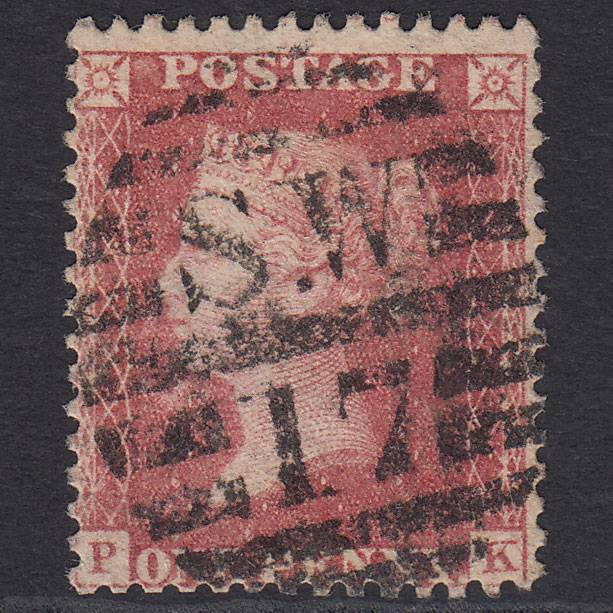 GB QV 1857 1d Rose-red (Plate 52) SG40-C10(1) PK GU London D&S SW17
