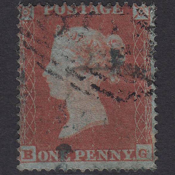 GB QV 1854 1d Red-brown (Plate 179) SG17-C1(1) BG GU