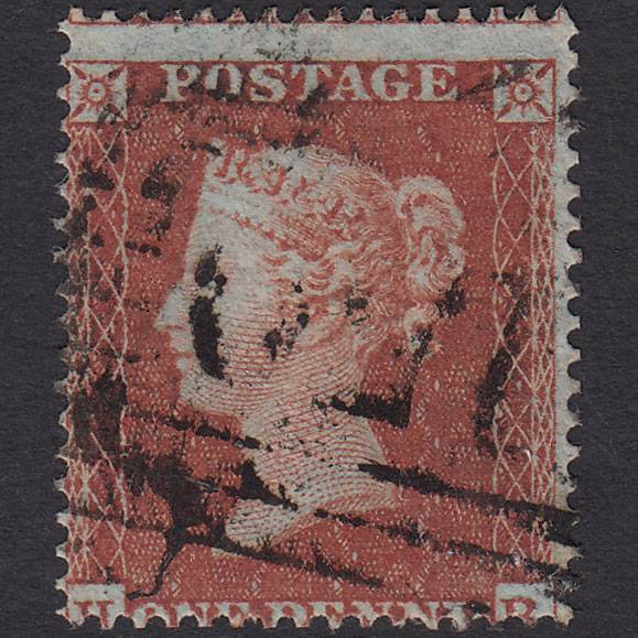 GB QV 1854 1d Red-brown (Plate 204) SG17-C1(1) HB FU Glasgow 159 Misperf
