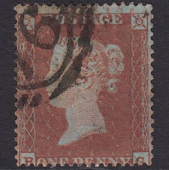 GB QV 1854 1d (Plate 200) SG17-C1(1) Constant Variety BG GU London D&S 76