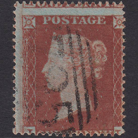 GB QV 1854 1d (Plate 190) SG17-C1(1) Ivory Head IL VFU Thirsk 795 Large Misperf