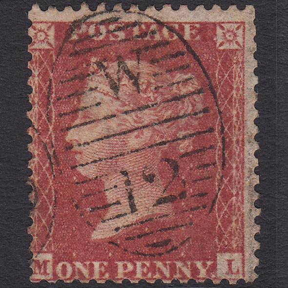 GB QV 1857 1d Rose-red (Plate 42) SG40-C10(1) ML GU W12