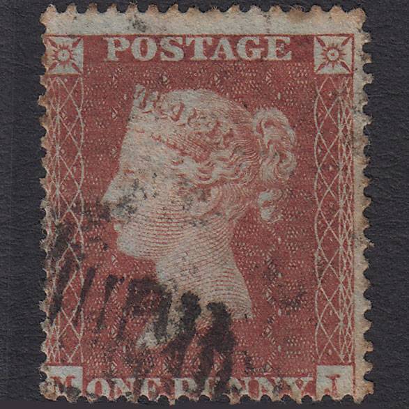 GB QV 1854 1d Red-brown Plate R6 SG17-C1(1) MJ GU Scotland