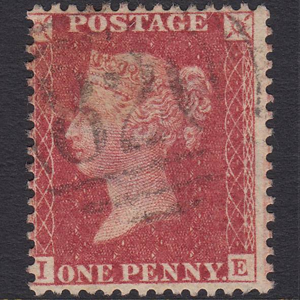 GB QV 1857 1d Rose-red (Plate 34) SG40-C10(1) IE GU Tunbridge Wells 820