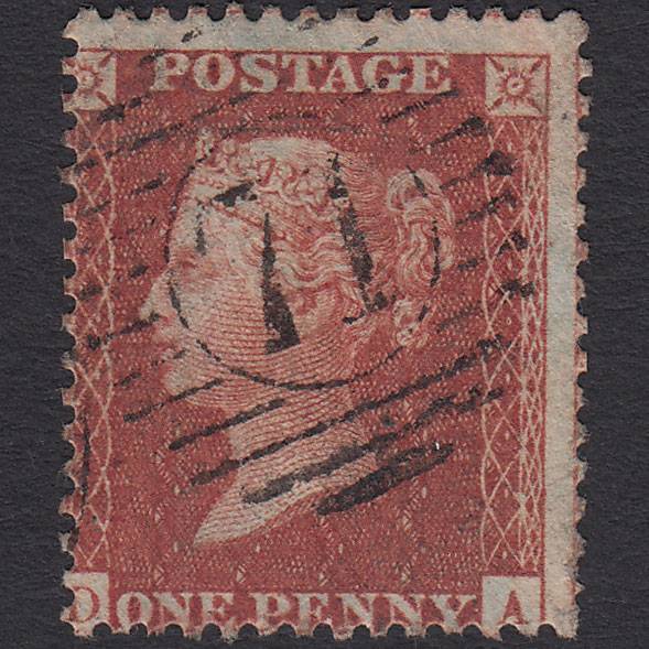 GB QV 1856 1d Red-brown (Plate 31) SG29-C8(1) DA FU London D&S 71 Misperf