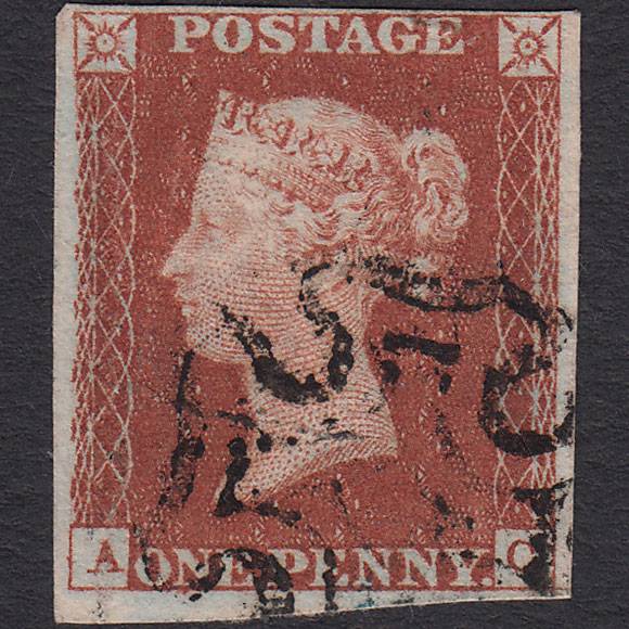 GB QV 1841 1d Red-brown (Plate 36) SG8-B1(1) AC GU Missing Imprimatur 4M MX