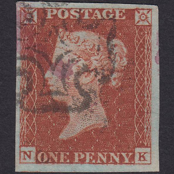 GB QV 1841 1d Red-brown (Plate 34) SG8-B1(1) NC GU 4 Good Margins MX