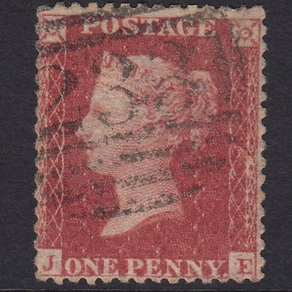 GB QV 1857 1d Rose-Red Plate 56 SG40-C10(1) JE GU Darlington 233