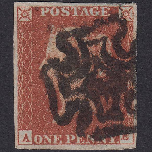 GB QV 1841 1d Red-Brown Plate 31 SG8-B1(1) AE GU Missing Imprimatur 4M MX
