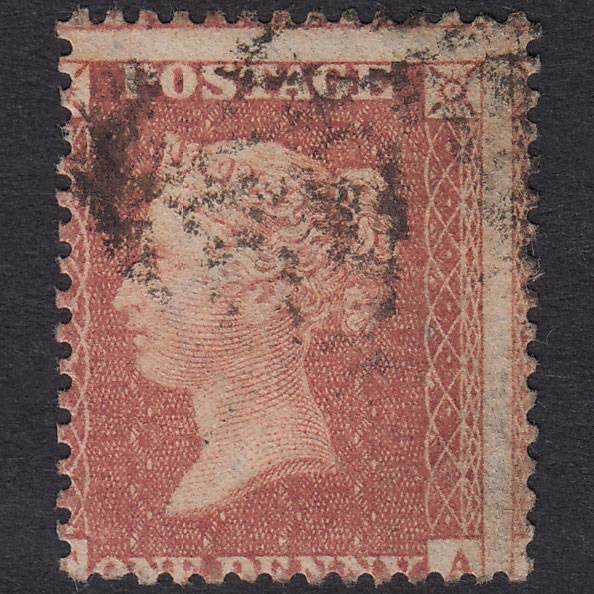 GB QV 1855 1d Red-Brown Plate 13 SGC6(1) EA GU Misperf