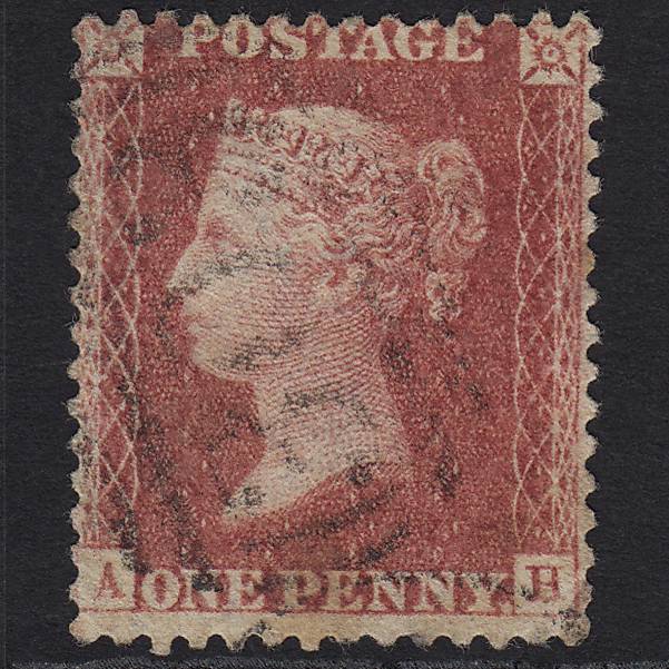 GB QV 1857 1d Rose-red (Plate 60) SG40-C10(1) AH GU Missing Imprimatur