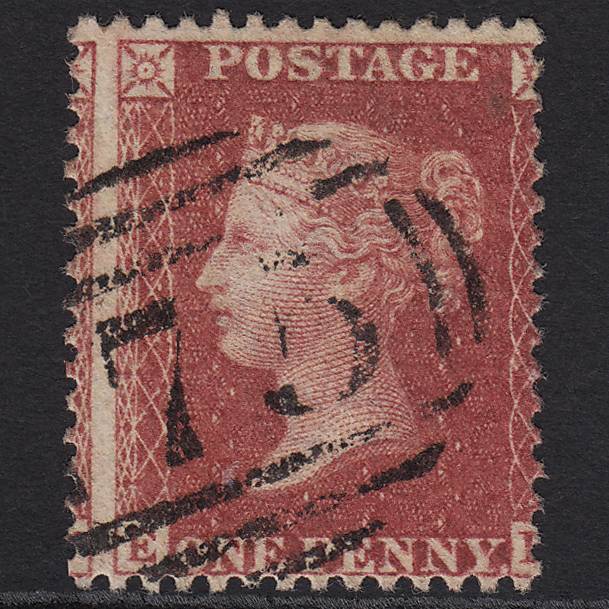 GB QV 1857 1d (Plate 47) SG41-C10(4) EK VFU Birmingham 75 Large Misperf