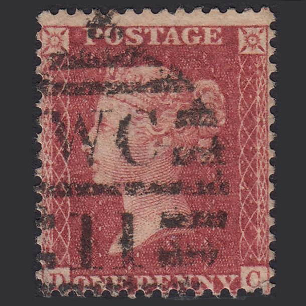 GB QV 1857 1d Rose-red (Plate 47) SG40-C10(1) DC FU London D&S WC11