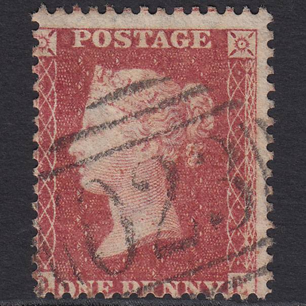 GB QV 1863 1d (Plate 50) SG42-C12(1) QE FU Farnboro' Station 023 Misperf