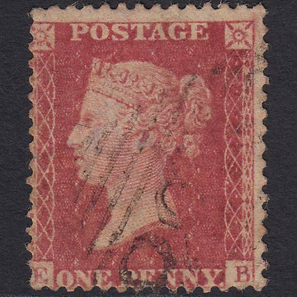 GB QV 1857 1d Rose-red (Plate 63) SG40-C10(1) EB GU Ireland