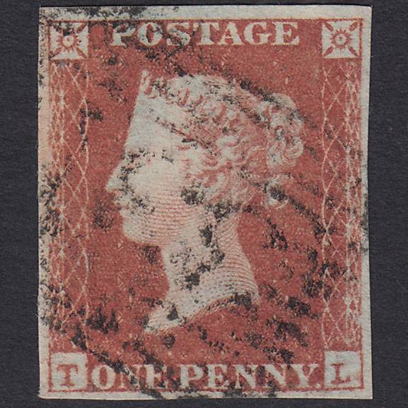 GB QV 1841 1d (Plate 98) SG8-B1(1) TL FU Missing Imprimatur 4M Turriff 331