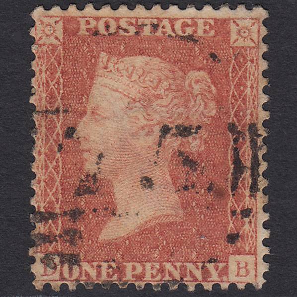 GB QV 1857 1d Rose-red (Plate 56) SG40-C10(1) DB GU Birmingham 75