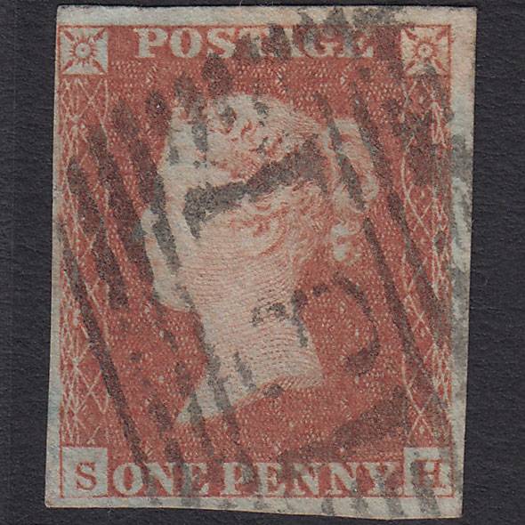 GB QV 1841 1d (Plate 69) SG8-B1(1) SH FU Missing Imprimatur 4M Edinburgh 131