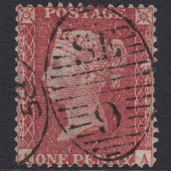 GB QV 1857 1d (Plate 45) SG40-C10(1) AA FU Missing Imprimatur London D&S SE9