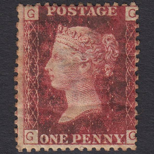 GB QV 1864 1d Lake-red (Plate 142) SG44-G1(2) GG Good M Mint