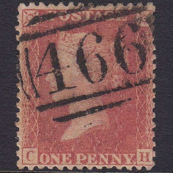 GB QV 1863 1d Rose-red (Plate 50) SG42-C12(1) CH GU Liverpool 466