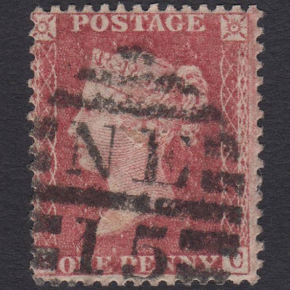 GB QV 1857 1d Rose-red (Plate 36) SG40-C10(1) BC GU London D&S NE15