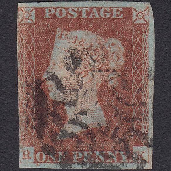 GB QV 1841 1d Red-brown (Plate 26) SG8-B1(1) RK GU 3 Margins Maltese Cross