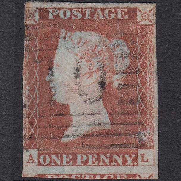 GB QV 1841 1d (Plate 73) SG8-B1(1) AL GU Missing Imprimatur 3m Dumbarton 110