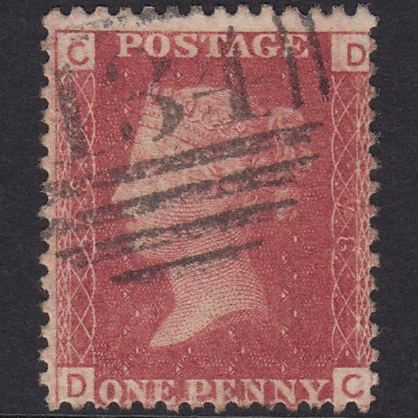 GB QV 1864 1d Lake-red (Plate 78) SG44-G1(2) DC FU Bristol 134