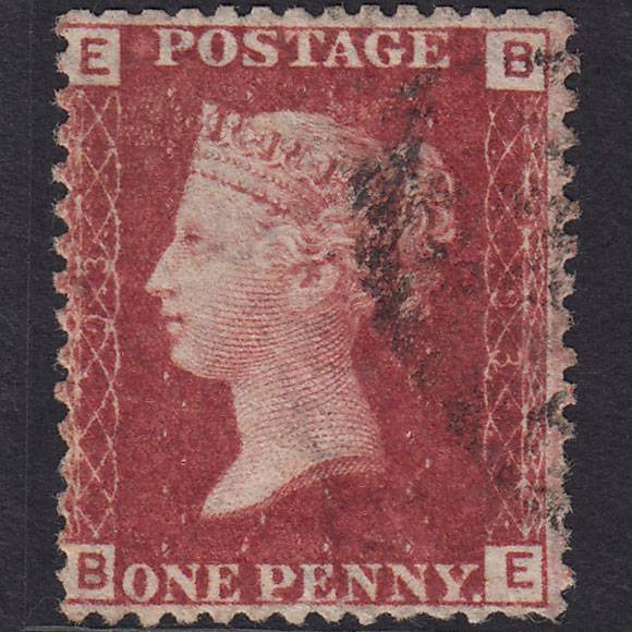 GB QV 1864 1d Lake-red (Plate 93) SG44-G1(2) BE GU Light Cancel