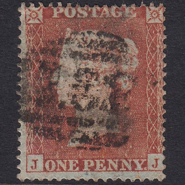 GB QV 1854 1d Red-Brown Plate R3 SG17-C1(1) JJ GU