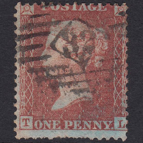 GB QV 1855 1d Red-Brown Plate 18 SGC6(1) TL PU London IS 32