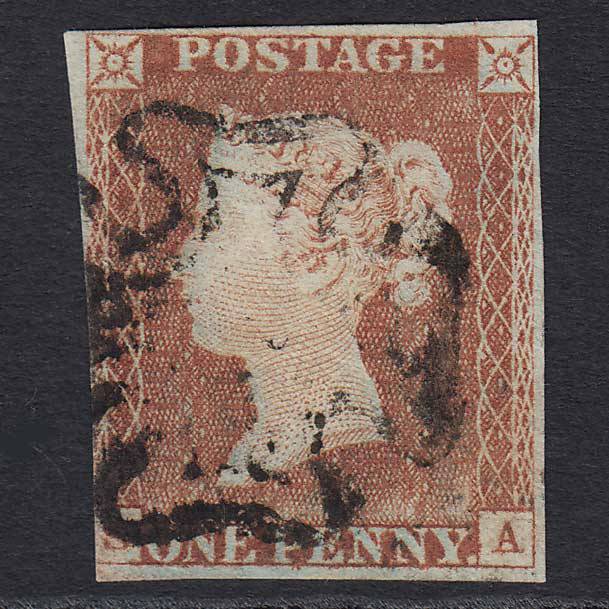 GB QV 1841 1d Pale Red-brown (Plate 29) (SG9) 'SA' FU MX nr 4 Margins