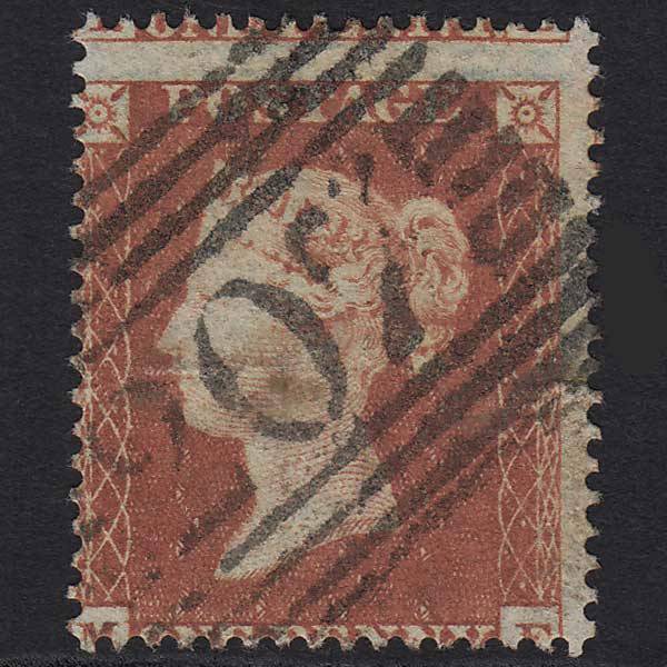 GB QV 1854 1d Red-brown SG17-C1(1) ME GU Kirkwall 207