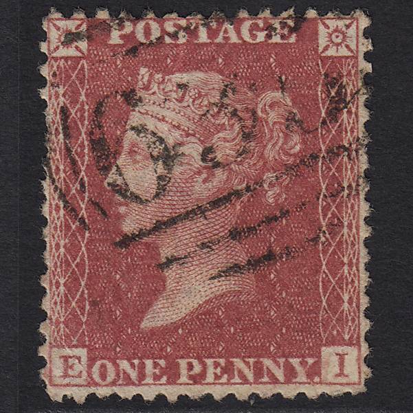 GB QV 1857 1d Rose-red (Plate 61) SG40-C10(1) EI GU Reading 635