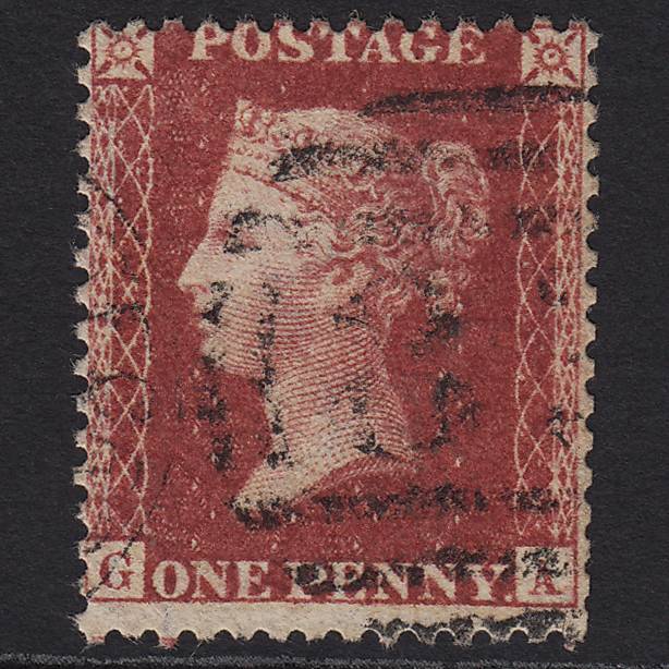 GB QV 1857 1d Deep Rose-red (Plate 59) SG41-C10(4) GA GU