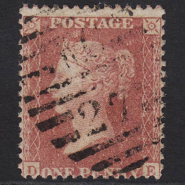 GB QV 1857 1d Rose-red (Plate 49) SG40-C10(1) DE FU London D&S WC27