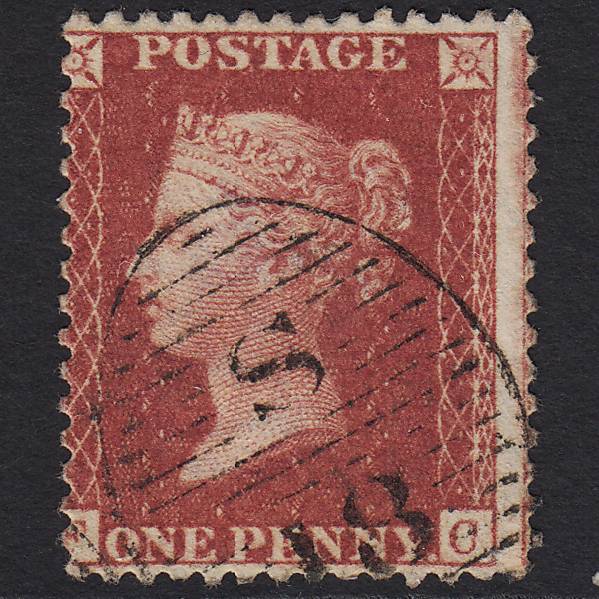 GB QV 1857 1d (Plate 48) SG41-C10(4) FC FU London D&S S18 18d2 Misperf