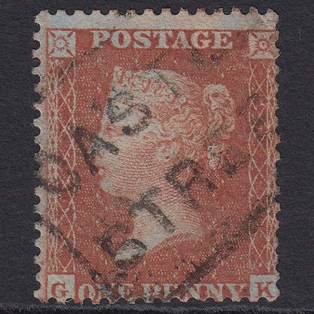 GB QV 1855 1d (Plate 4) SG24-C3(1) GK GU Miss Imprim Castle Street Scots Local