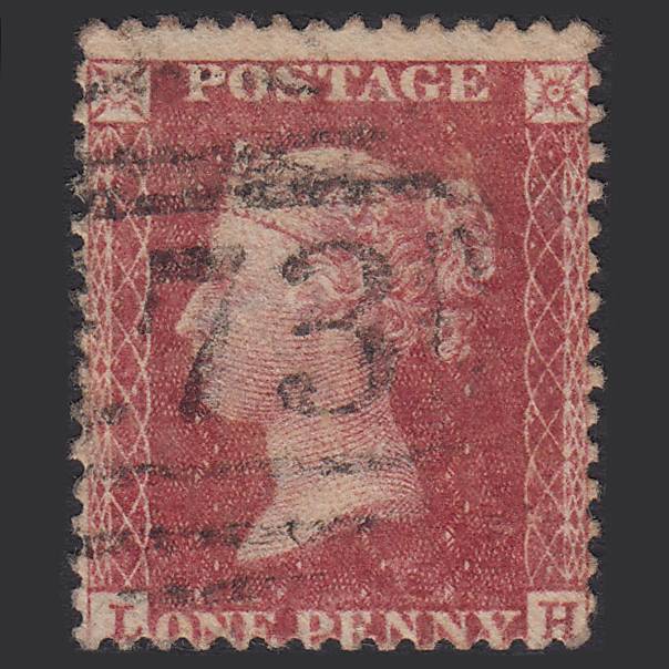 GB QV 1857 1d Rose-red (Plate 36) SG40-C10(1) LH GU