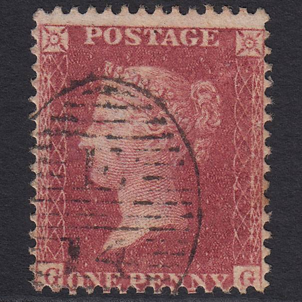 GB QV 1857 1d Rose-red (Plate 43) SG40-C10(1) GG GU London D&S E14