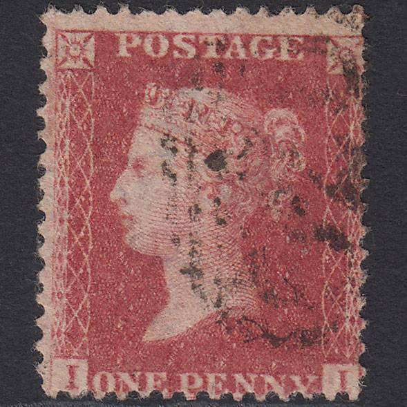 GB QV 1857 1d Rose-red (Plate 58) SG40-C10(1) II VFU Missing Imprimatur
