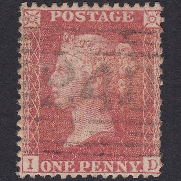 GB QV 1857 1d Pale Red (Plate 30) SGC8(9) ID GU Lybster 240