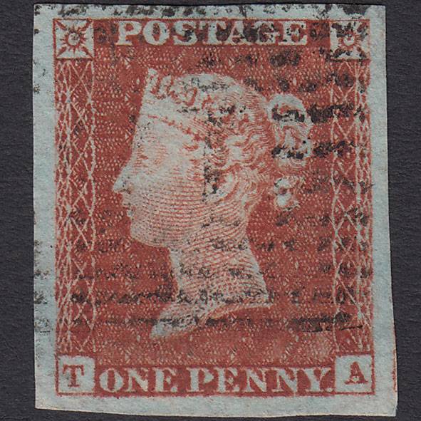 GB QV 1841 1d (Plate 36) SG8-B1(1) TA VFU Miss Imprim 4 Huge Margins Scotland
