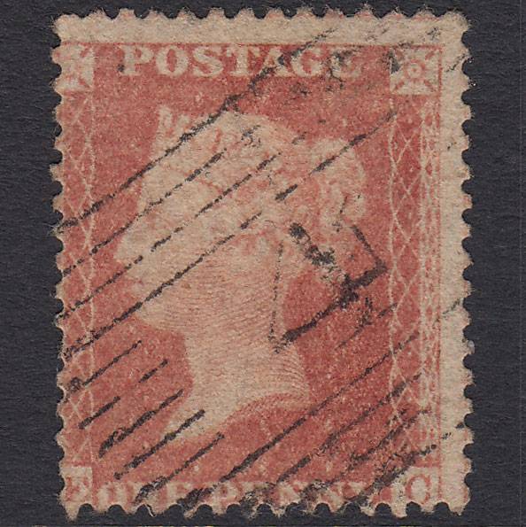GB QV 1857 1d Rose-red (Plate 57) SG40-C10(1) EC GU Aboyne 4