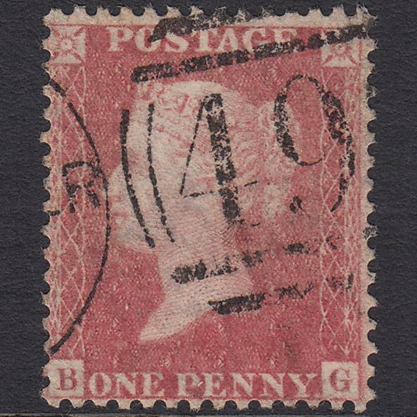 GB QV 1857 1d Rose-red (Plate 46) SG40-C10(1) BG GU