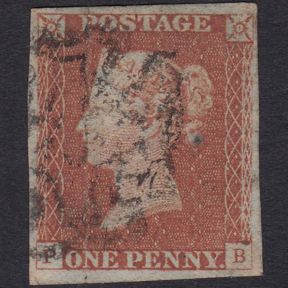 GB QV 1841 1d Pl 23 SG8-B1(1) PB GU Missing Imprimatur 4M Maltese Cross
