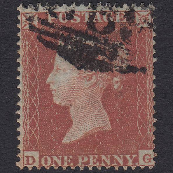 GB QV 1854 1d Red-Brown Plate 169 SG17-C1(1) DG GU