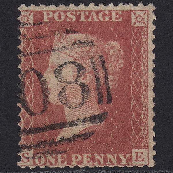 GB QV 1863 1d Rose-red (Plate 50) SG42-C12(1) SE GU